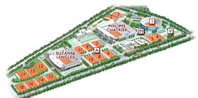 Roland Garros Seating Chart View