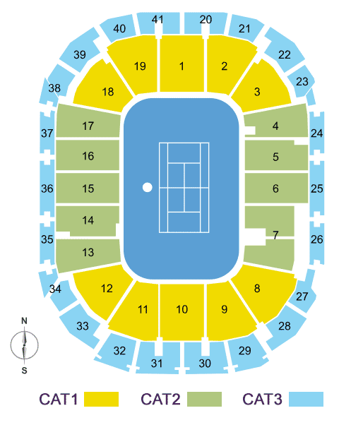 Australian Open Seating Map