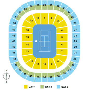 Rod Laver Arena Seating Levels Identified