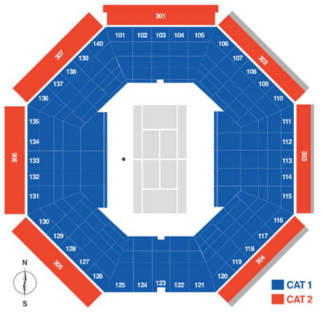 Rogers Cup Aviva Centre Seating Chart