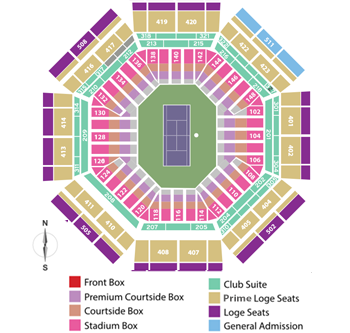 Indian Wells Tennis Garden Stadium 1 Seating Chart