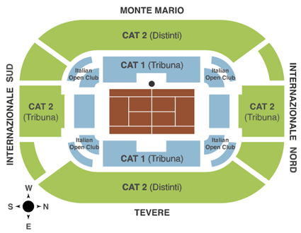 Italian Open Seating Map