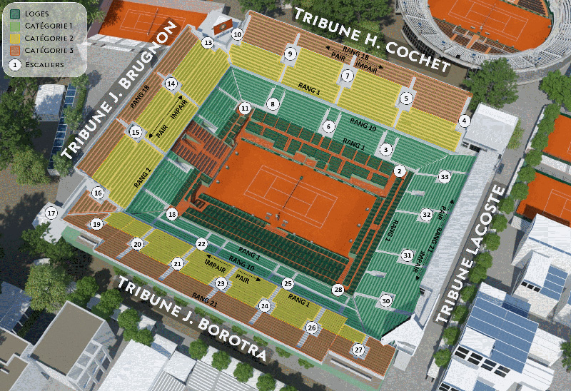 French Open Seating Chart