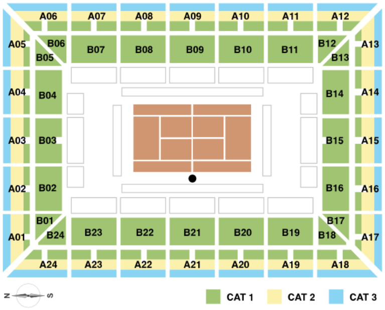 Rolex Stadium Seating Chart