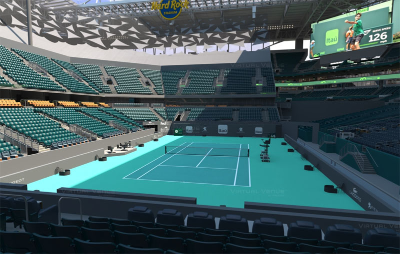 Schnell Rektor Mach einfach miami tennis stadium Beeinflussen Treiber Palme