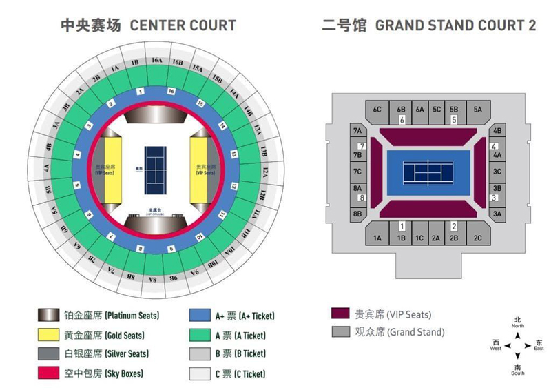 Rolex Stadium Seating Chart