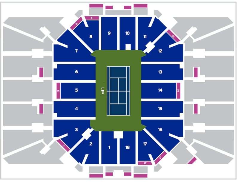 US Open Seating Guide | 2020 US Open | Championship Tennis Tours