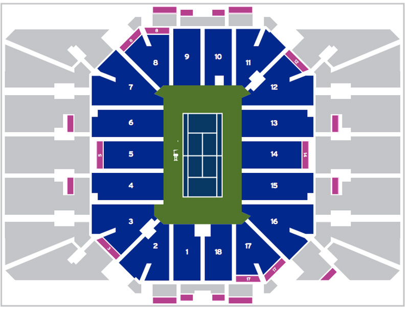 Us Open Seating Chart Ashe