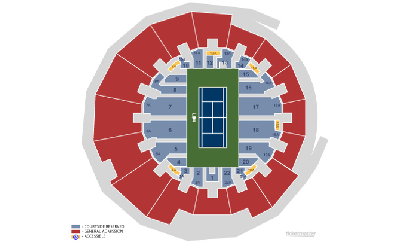 Us Open Tennis Arthur Ashe Stadium Seating Chart